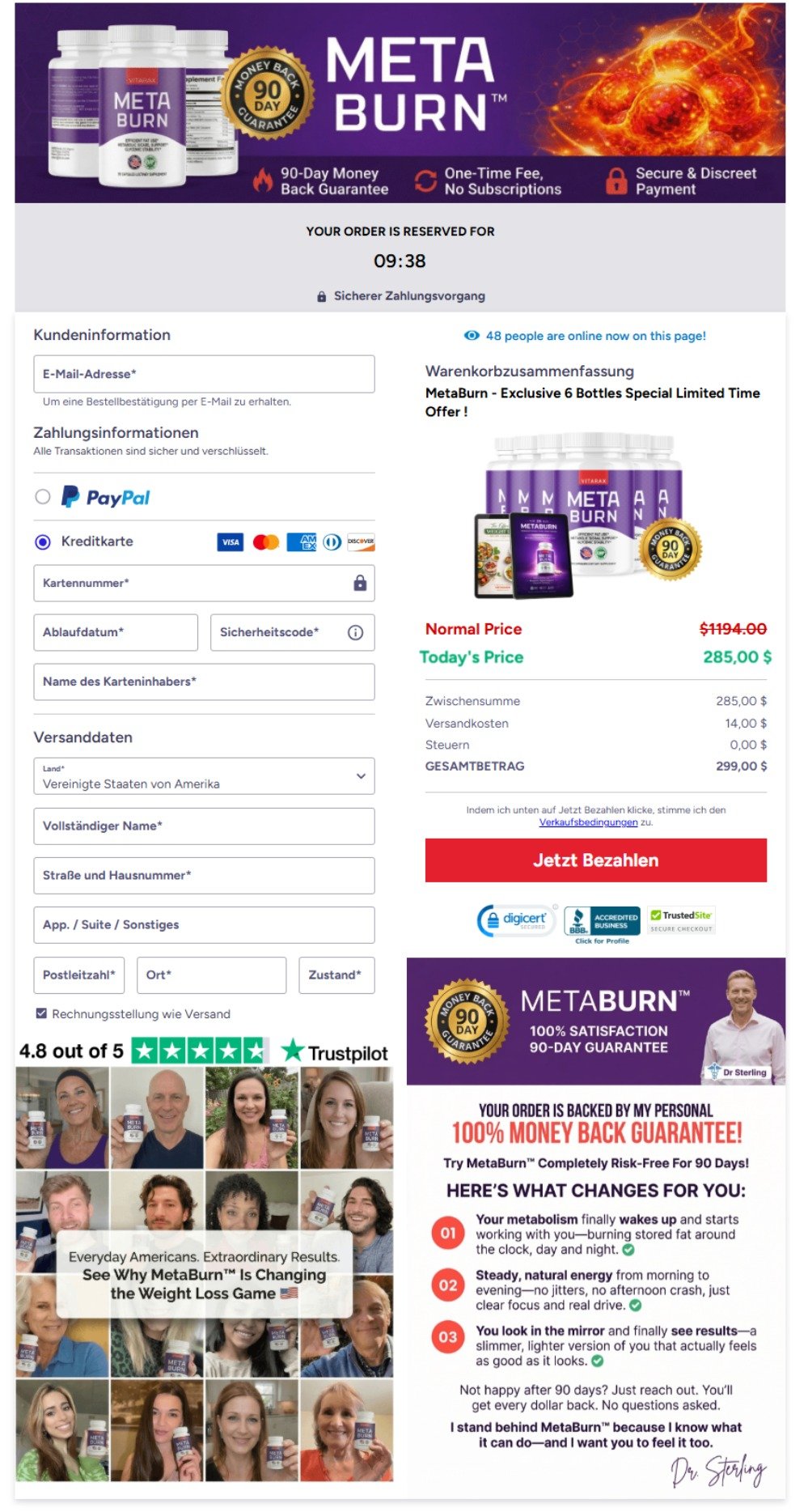Safe and secure payment for MetaBurn