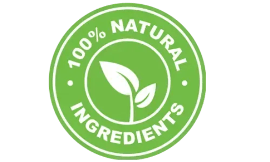 100% natural ingredients, no additives